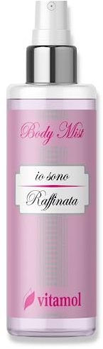 Vitamol Body Mist Io Sono, Acqua Profumata Idratante per il Corpo, Spray Profumato Leggero in Diverse Fragranze, 200 ml (Raffinata)