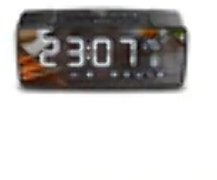 Green Blue GB200 radioväckarklocka klockradio med spegelskärm display termometer AUX-IN Bluetooth SD-kortläsare dubbellarm snooze-funktion 2 200 mAh FM (svart)