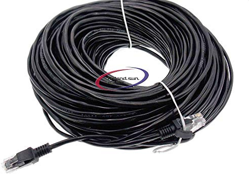Reland Sun 1M 3M 5M 10M 15M 20M 30M 50M 60M 70M 80M 90M 100M 120M CAT5E Ethernet network cable RJ45 jumper LAN cable for network IP camera Internet POE camer (70M)