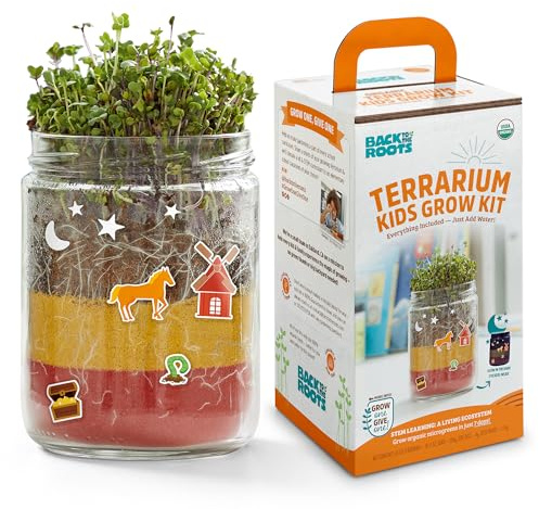 Back to the Roots Terrarium Grow Kit - Easy-to-Use DIY Set for All Ages Small