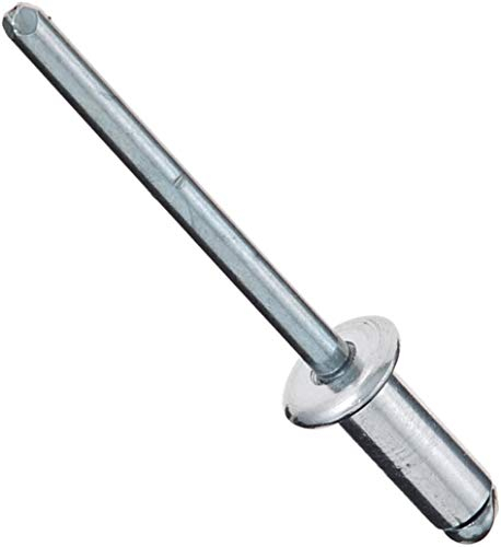 GESIPA | 50 x rivetti ciechi in alluminio Ø 5,0 x 10,0 mm | per spessore del materiale: 4,5 – 6,0 mm | Rivetti ciechi di qualità industriale | Rivetti pop-rivetti vuoti dai professionisti