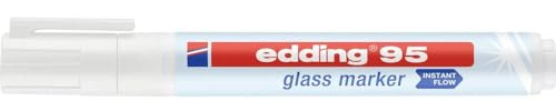 Edding 95 Glass marcador 1 pieza(s) Punta redonda Blanco