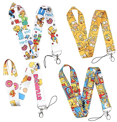 Bztzhm 4 Stück Schlüsselband Umhängeband Lang, Lanyard Personalisiert für Handy-ID-Kartenschlüssel U-Disk-Arbeitskarte