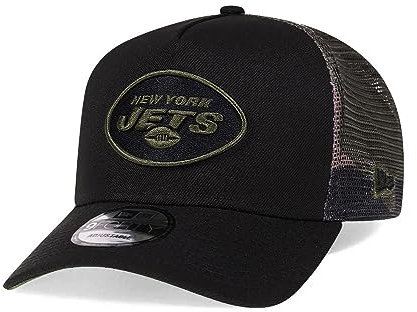 New Era Snapback Trucker Cap - New York Jets Wood camo