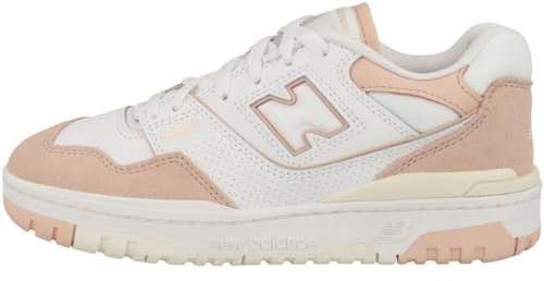 New Balance 550 Herren-Sneaker, Weiß/leuchtendes Orange, 44.5 EU