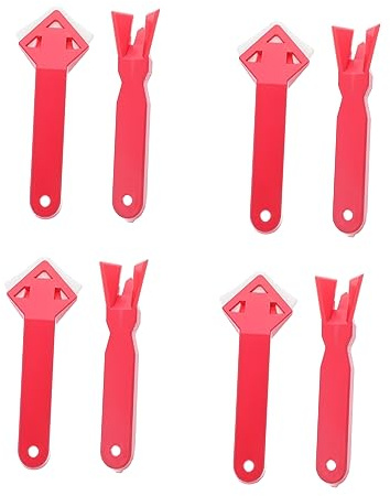 UPKOCH Caulk Scraper Sealant Tool Kit 4 Sets 5.50 X 1.97 X 0.39 in