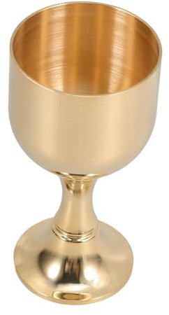 Alipis Copa cáliz de la Vendimia Vasos comunion Decoracion Taza de adoración del Altar Taza de la Cena cáliz para comunión Retro Suministros de Vino de Licor Cobre