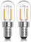 LED Glühbirne E14 Warmweiss 1W 230V, Glühbirne Kühlschrank Led T22 E14 Warmweiß 2700K, Ersatz 10W-15W Halogenlampe, Nicht Dimmbar, für Nachtlicht, Salzlampe, Kronleuchter, Nähmaschine, 2er-Set