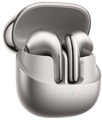 Xiaomi Buds 5 – Auriculares inalámbricos, cancelación Activa de Ruido, Harman Audio EFX, Hi-Res, diseño ergonómico, hasta 30 Horas de batería, Gris (Versión ES)