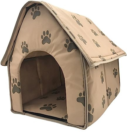 BUGUUYO Faltbares Haustierzelthaus Hundebett Tragbar Haustierbettunterlage Warmes Haustier-warmmatte Leicht Zu Reinigen Stabile Struktur
