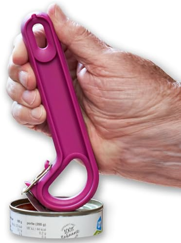 Easy Open Pop Top Can Opener (Mulberry) Soda Cans Openers, Can Opener for Seniors, Food Beer Can, Can Tab Opener Tool, Parkinsons Aids for Living Gifts, Gadgets for People with Arthritis