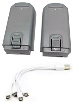 ZMHYGEW pour Mini Drone quadricoptère D16, Batterie 3,7 V 580 mAh et Chargeur USB 4 en 1