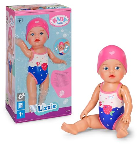 BABY born Swimming Lizzie 30cm, bath doll, works without batteries, suitable for children from 1 year