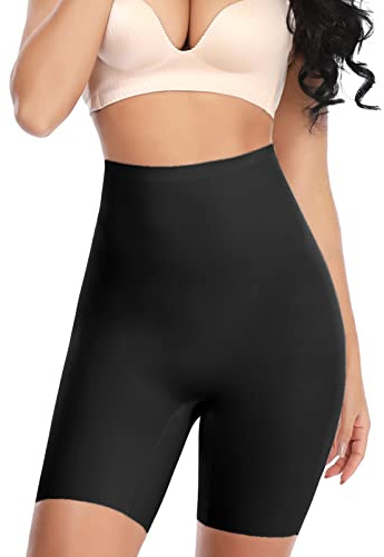 SLIMBELLE Donna Modellante Vita Alta Guaina Intimo Shapewear Mutande Contenitiva Slip Contenitive Pancia Pancera da Dimagrante Shaper Up Snellente Nero L