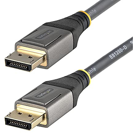 StarTech.com Cavo DisplayPort 1.4 certificato VESA da 1 m - 8K 60Hz HDR10 - Video Ultra HD 4K 120Hz - Cavo DP 1.4 - Cavo video DP per monitor/display - Cavo DisplayPort a DisplayPort M/M (DP14VMM1M)