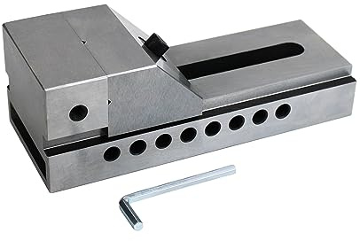 HFS (R) Precision Grinding Screwless Mini Insert Vise Toolmaker Steel 0.0002 (3IN) - Accurate and Versatile V-Groove Design
