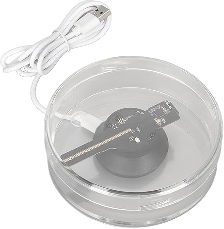 Projecteur de Ventilateur D'hologramme 3D, Affichage Holographique LED WiFi pour la publicité d'halloween, événements, Exposition, Contrôle par Application, Ventilateur LED