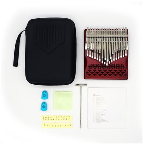 LVYUDS Tragbares Retro-Kalimba, 34-Ton-Doppeltasten-Daumenklavier-Musikinstrument-finger Klavier-Set (Color : B)