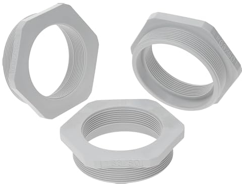 Kalitec G6635000 Riduzione M63/M40 Plastica Grigio Chiaro I Riduttore Pressacavo esagonale I M50 Filettatura interna I M63 Filettatura esterna I IP68