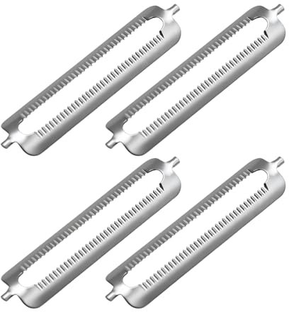 4 Stück Sparschäler Tupper,Sparschäler Ersatzklingen für Spargelschäler Tupperware Ersatzklinge Gemüseschäler für Orangenschäler Neuer Kartoffelschäler Schälmesser Küchenhelfer Universalschäler