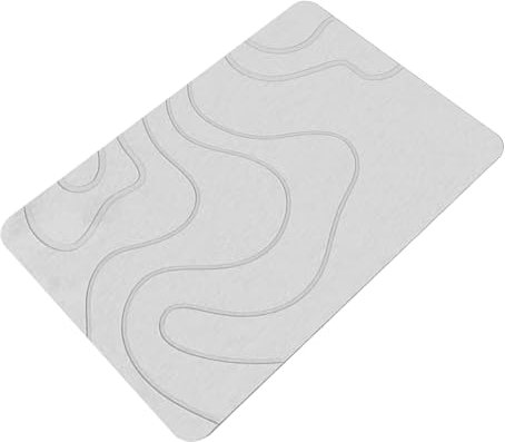 Tappetino da bagno in pietra - tappeto doccia assorbente, tappetino da toilette non slip, tampone di asciugatura rapida | Acqua Immergersi Design della superficie, tappeto per pavimento in i