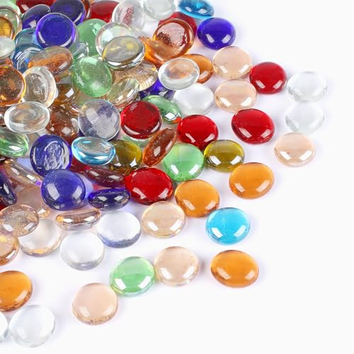 Bunte Glassteine & Muggelsteine 200-220 Stück 900g