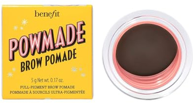 B-e-n-e-f-i-t Powmade Brow Pomade, Smudge-Proof, Creamy Eyebrow Pomade for Long-Lasting Definition & Shaping, 3.5 Neutral Medium Brown, 5g