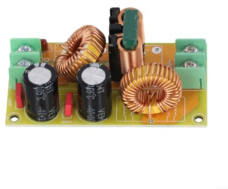 Filtro DC LC 10A 20A para módulo de supresión EMI, compatible con fuente de alimentación DC50V, diseño PCB de bajo ruido para aplicaciones automotrices e industriales, (10 A)