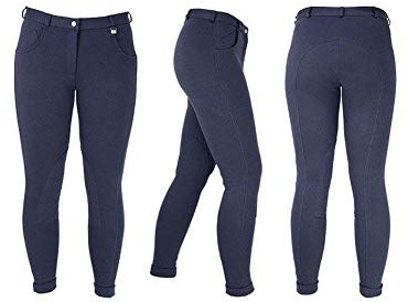 HY Burton Kids Jodhpurs 18 inch Navy