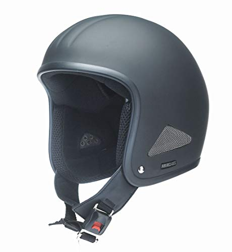 Redbike Oldtimer Motorrad Halbschalenhelm RB 670 matt-schwarz ohne ECE XL
