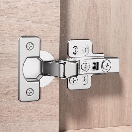 Luokim 2-Pack Frameless Soft Close Inset Cabinet Hinges 50% Faster Install