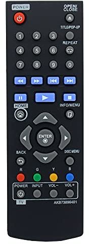AKB73896401 - Mando a distancia de repuesto para reproductor de DVD LG Blu-ray Disc BPM25 BPM34 BPM35 UP870 UP875 BP250-N BP255-N BP340 BP350-N UP870-N