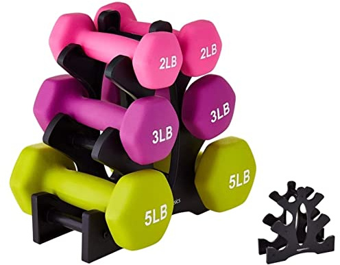 Topyond Dumbbell Stand 3 Tier- Dumbbell Rack Stand(Dumbbells Not Included), Dumbbell Rack Storage PP Triangular Dumbbell Weight Stand Storage Accessories for Home Gym Exercise