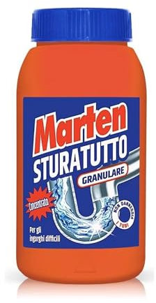Sturatutto sturascarichi disgorgante e disincrostante granulare 5 Azioni in 1 - Barattolo da 1kg - Tappo salvabimbo