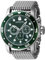 Invicta Pro Diver 47580 Herren Uhr - Wasserdicht - Analog - Quarzuhrwerk - Edelstahl mit grünen zifferblat - 48mm