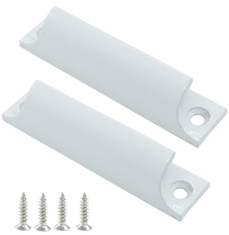 Cionyce White Window Sash Lift Handle, 3.5 inch Hole Center Cabinet Door Handles Pulls, Sash Window Opener Drawer Pulls for Sliding Window Kitchen Closet
