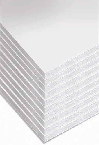 A1 White Foamboard – 5mm Thick x 5 Sheets (594mm x 841mm) – Lightweight Mounting Boards for Crafts, Displays, Signage, and Model Making