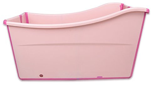 Tragbare Badewanne Folding Badewanne Große Kinder Badewanne Erwachsene Folding Warmer Badewanne Baby Sit Badewanne Schwimmen Badewanne Baby Badewanne ( Farbe : Pink , größe : 98*50*56 cm )