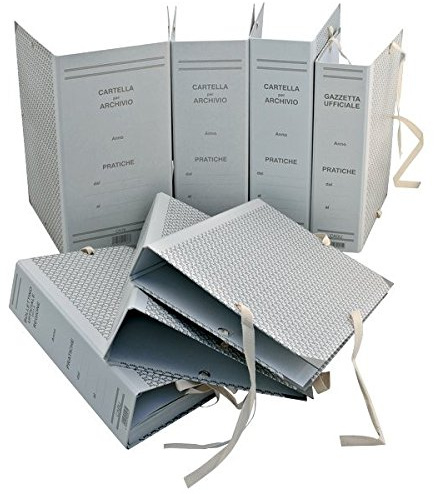 takestop® Set 3 Pezzi CARTELLE Cartella per ARCHIVIO Dorso 15 Scatola con Lacci PORTAPROGETTI Porta Documenti PROGETTI CARTELLINA FALDONI FOLADONE