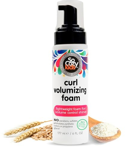 Curl Volumizing Foam, 180ml Chemical Free. No Parabens, Phthalates, Sulphates, Gluten Free.
