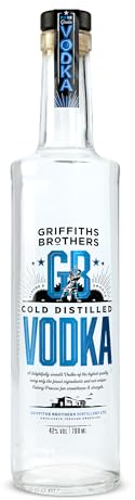 Griffiths Brothers GB Vodka | Gold Award winning botanical Vodka | Cold-distilled for a cleaner finish (70cl, 42%)