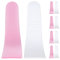 10Pcs Hair Wax Cleansing Spatulas Sticks Mask Scraper Plastic Waxing Applicator and Depilatory Creams Hair Waxing Removal Beauty Tools, White and Pink