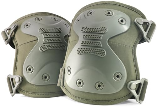 BZTAC Tactical Professional Combat Knee Protective Pads Set Advanced Tactical Gear Set for Outdoor CS Paintball Game Cycling Safety Skateboarding Gear Skates Airsoft Hunting Knee Protection Guard Pads