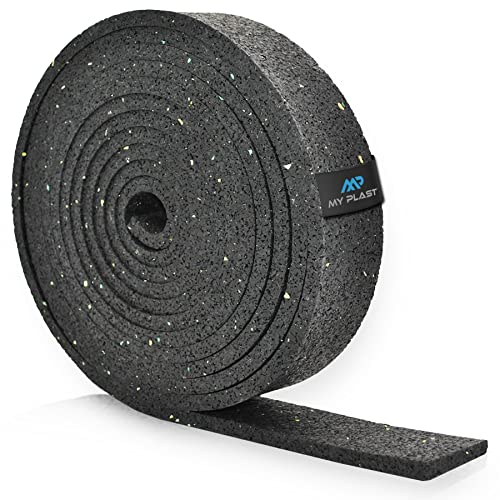 Rollo de almohadilla para terrazas de 2000 x 80 x 10 mm de granulado de goma