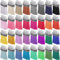 SIQUK 160 Pieces Keychain Tassel 40mm Leather Tassels for DIY Keyring Jewellery Making Craft Supplies 32 Colours (Silver Cap)
