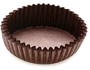 ARTIGIAN CARTA 1000 pz pirottini muffin carta da forno rotondo, pirottini cupcake tulipano per dolci e cioccolatini marrone D 8 x 2 cm