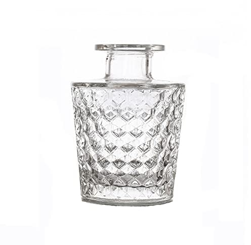 1 PCS 150ml/5oz Clear Glass Diffuser Bottles Empty Refillable Diffuser Jars Aromatherapy Container Fragrance Accessories Use for DIY Replacement Reed Diffuser Sticks Set Essential Oils Crafts Decor