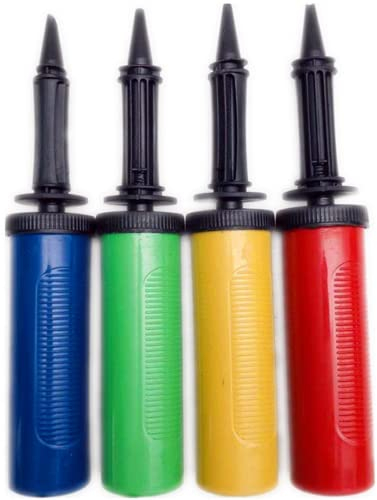 LATRAT 4 Stück Handpumpe, Party- Geburtstage-Ballonpumpen-Handmanual-Inflator-Leichtgewichtiges dauerhaftes Stabile und robuste Material