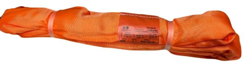ATERET Eslinga redonda sin fin de poliéster naranja Powerlift, capacidad vertical de 25 libras, 6 pies de longitud, cesta de 45 libras - Eslinga de elevación de polietileno resistente