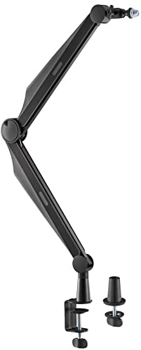 Toboli Mikrofonarm 80cm Gelenkarm Tischhalterung für 3/8 und 5/8 Mikrofone für Studio und Zuhause